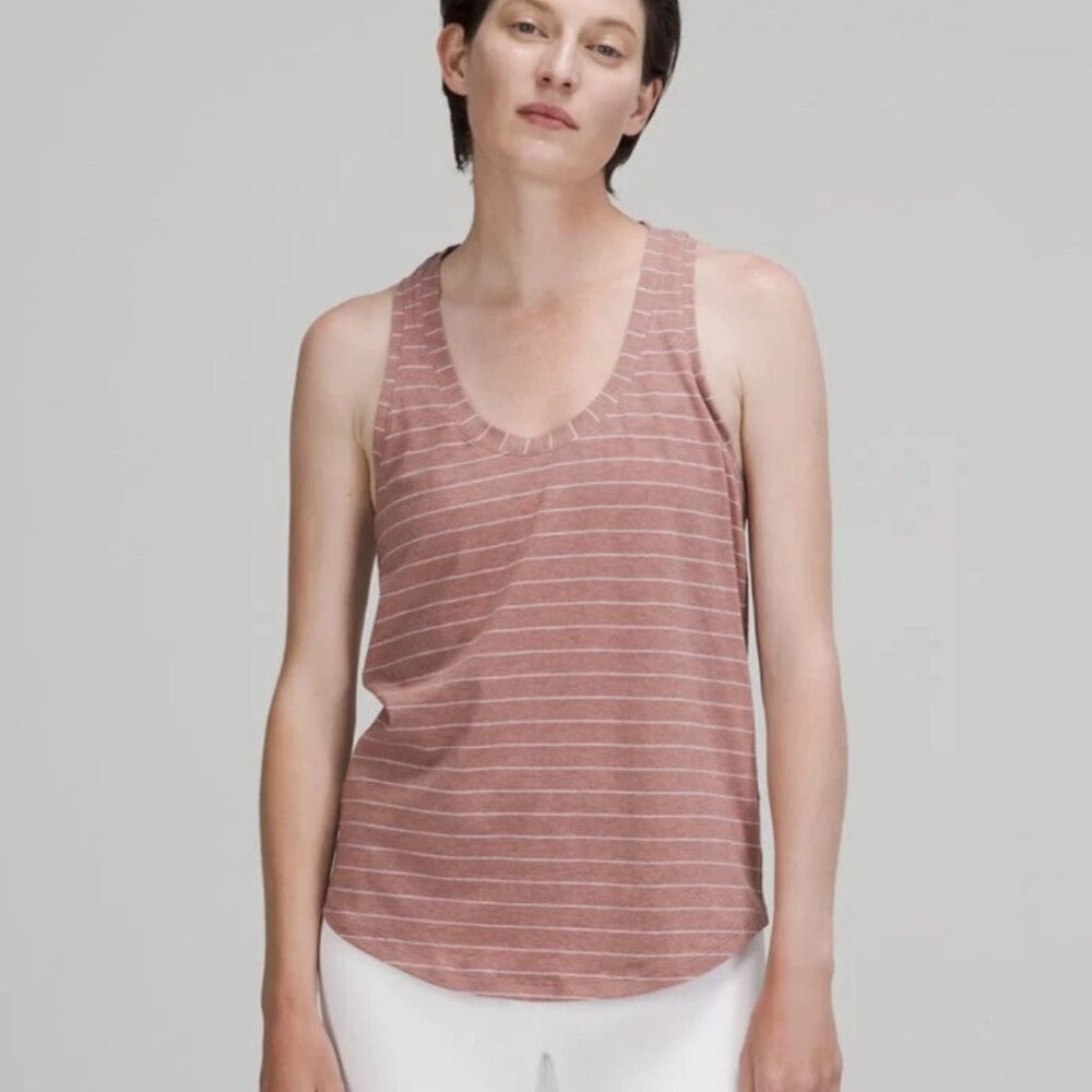 Lululemon Striped Spiced Chai  Love Tank